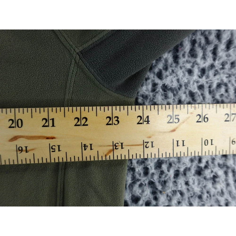The North Face Mens TKA 100 Fleece‎ 1/4 Zip Pullover Khaki Green XL